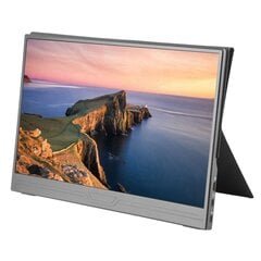 14-tolline FHD-arvutiekraan 1080P 178-kraadine IPS-i kaasaskantav monitor HD-multimeediumiliidesega C-tüüpi sülearvuti jaoks 100–240 V Ühendkuningriigi pistikuga hind ja info | Monitorid | kaup24.ee