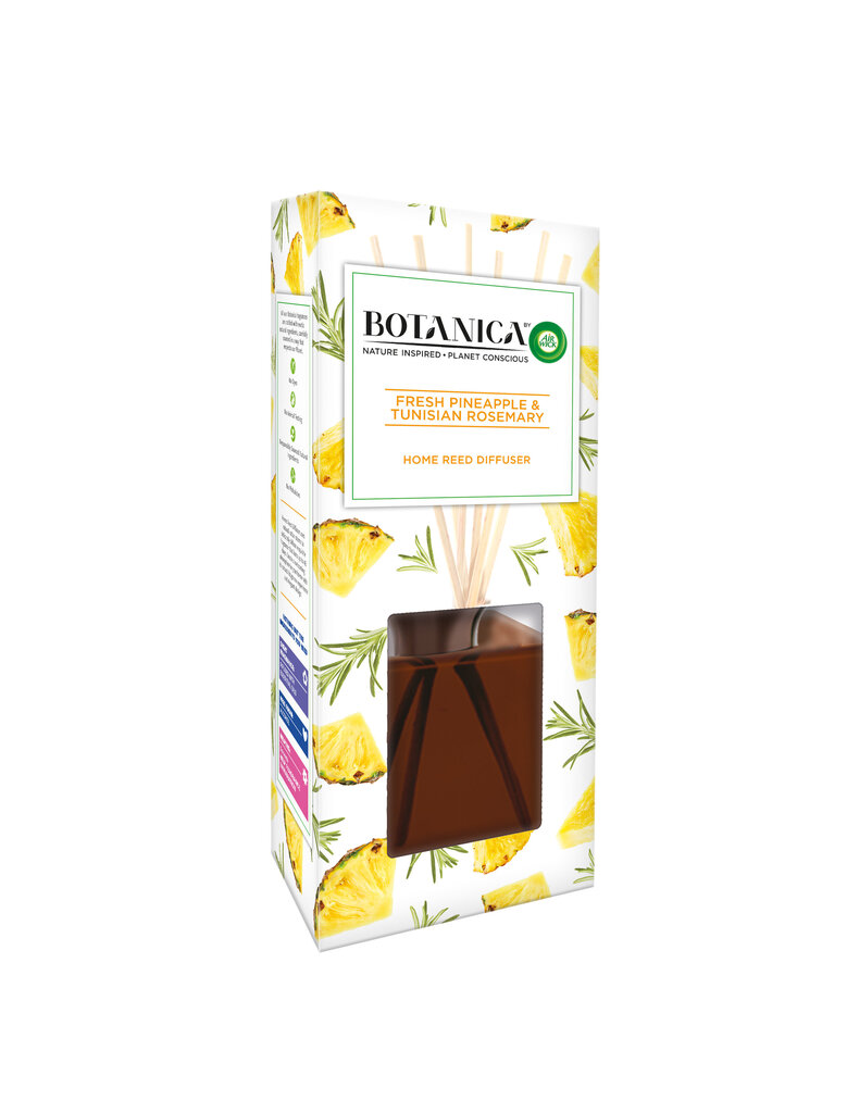 Lõhnapulgad Botanica ananassi ja Tuneesia rosmariini lõhnaga, 80 ml цена и информация | Kodulõhnastajad | kaup24.ee