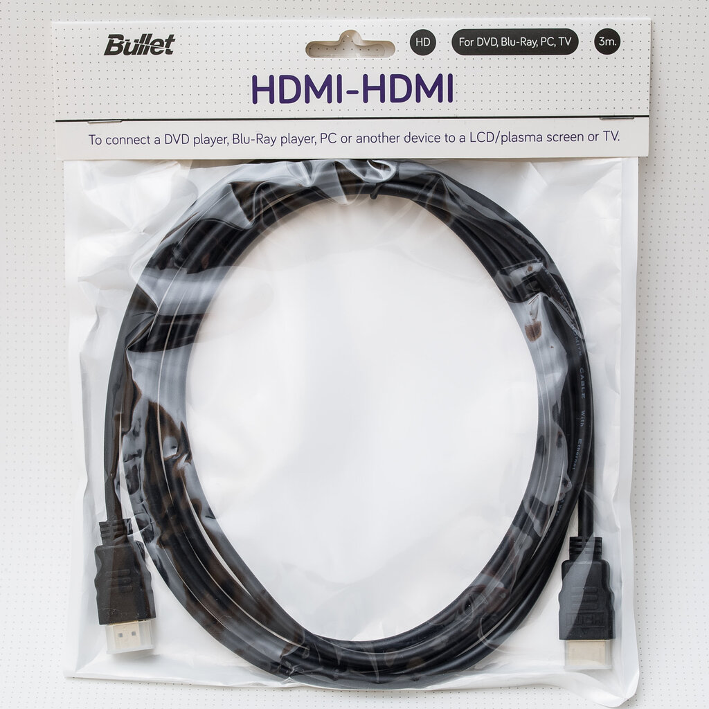 Kaabel HDMI-HDMI 3 m. hind ja info | Kaablid ja juhtmed | kaup24.ee