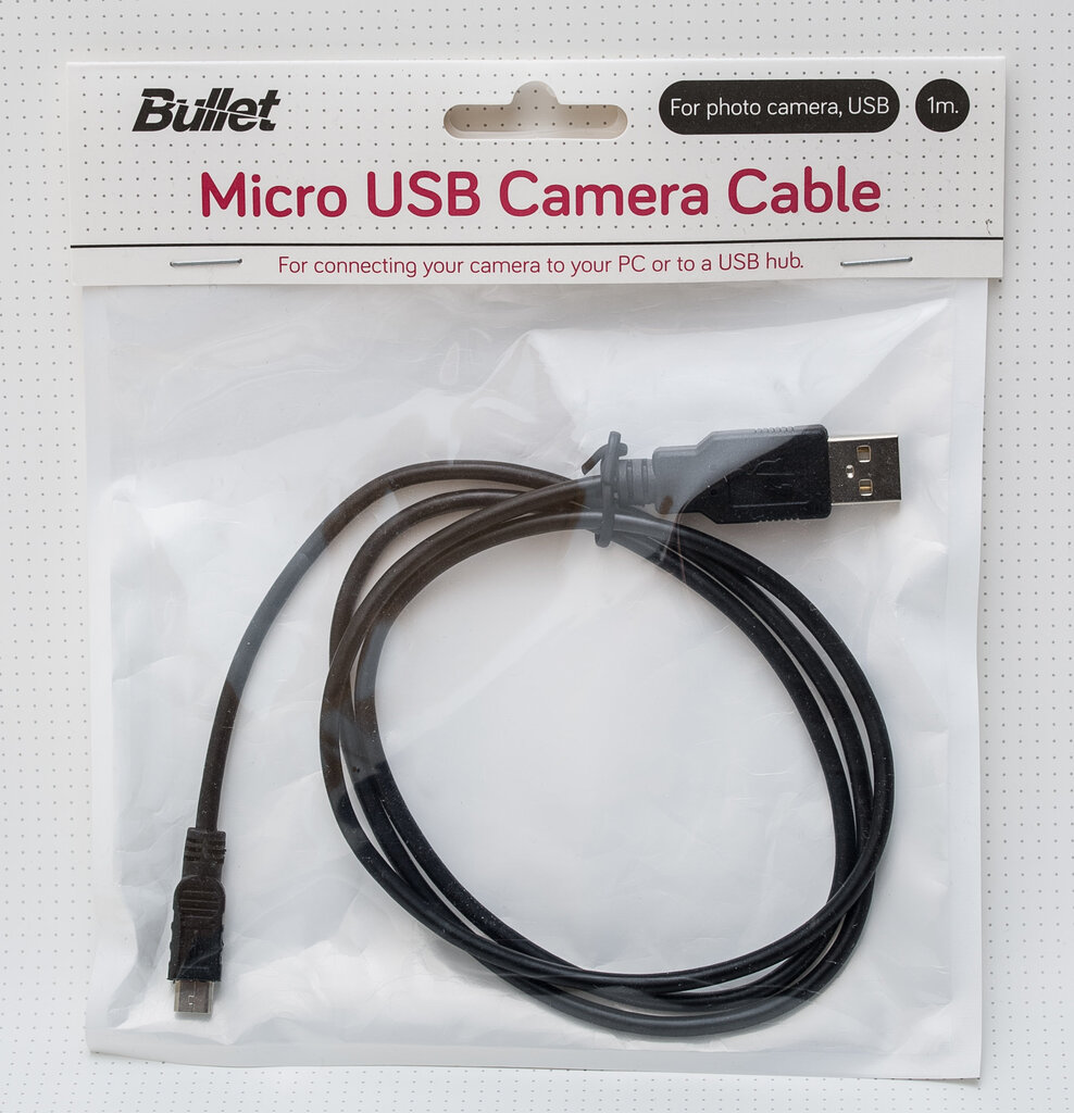 Bullet, MicroUSB/USB-A, 1 m hind ja info | Kaablid ja juhtmed | kaup24.ee