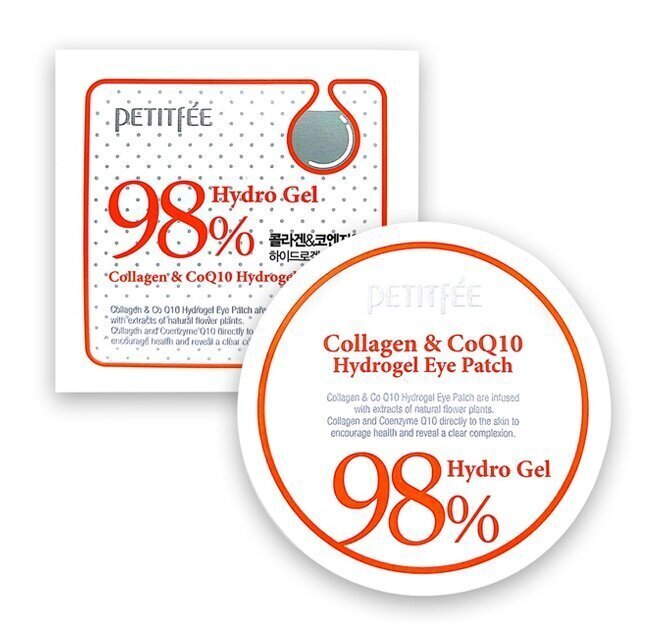 Hüdrogeeliga silmapadjad kollageeniga Petitfee Collagen & CoQ10 60 tk. цена и информация | Näomaskid, silmamaskid | kaup24.ee