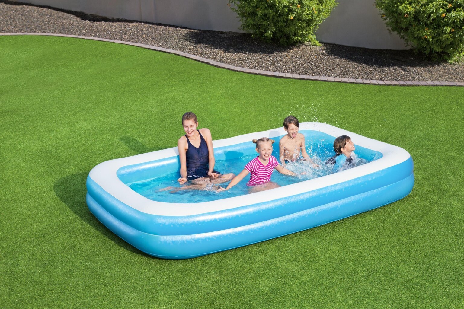 Täispuhutav bassein lastele Bestway Family, sinine цена и информация | Basseinid | kaup24.ee