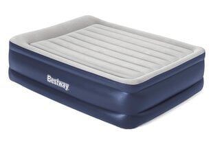 Täispuhutav madrats integreeritud pumbaga Bestway Tritech Queen, 203x152 cm, hall/sinine hind ja info | Bestway Jalgpall | kaup24.ee