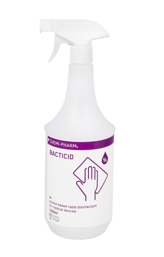 Desinfitseerimisvahend pindadele Bacticid 500 ml sprei, Chemi-Pharm hind ja info | Esmaabi | kaup24.ee