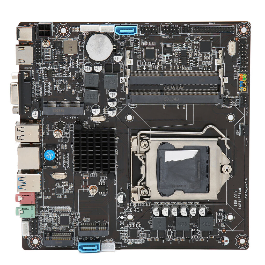 H81 Mini ITX emaplaat LGA 1150 pesa kahe kanaliga DDR3 tugi Core I3 I5 I7 4. 5. põlvkonna protsessorile kõik ühes arvutis цена и информация | Lisatarvikud korpustele | kaup24.ee