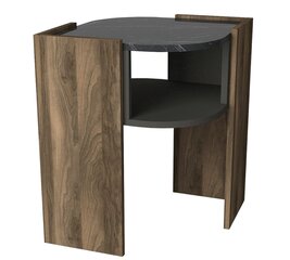 Столик Kalune Design Marbel, коричневый/серый цена и информация | Журнальные столики | kaup24.ee