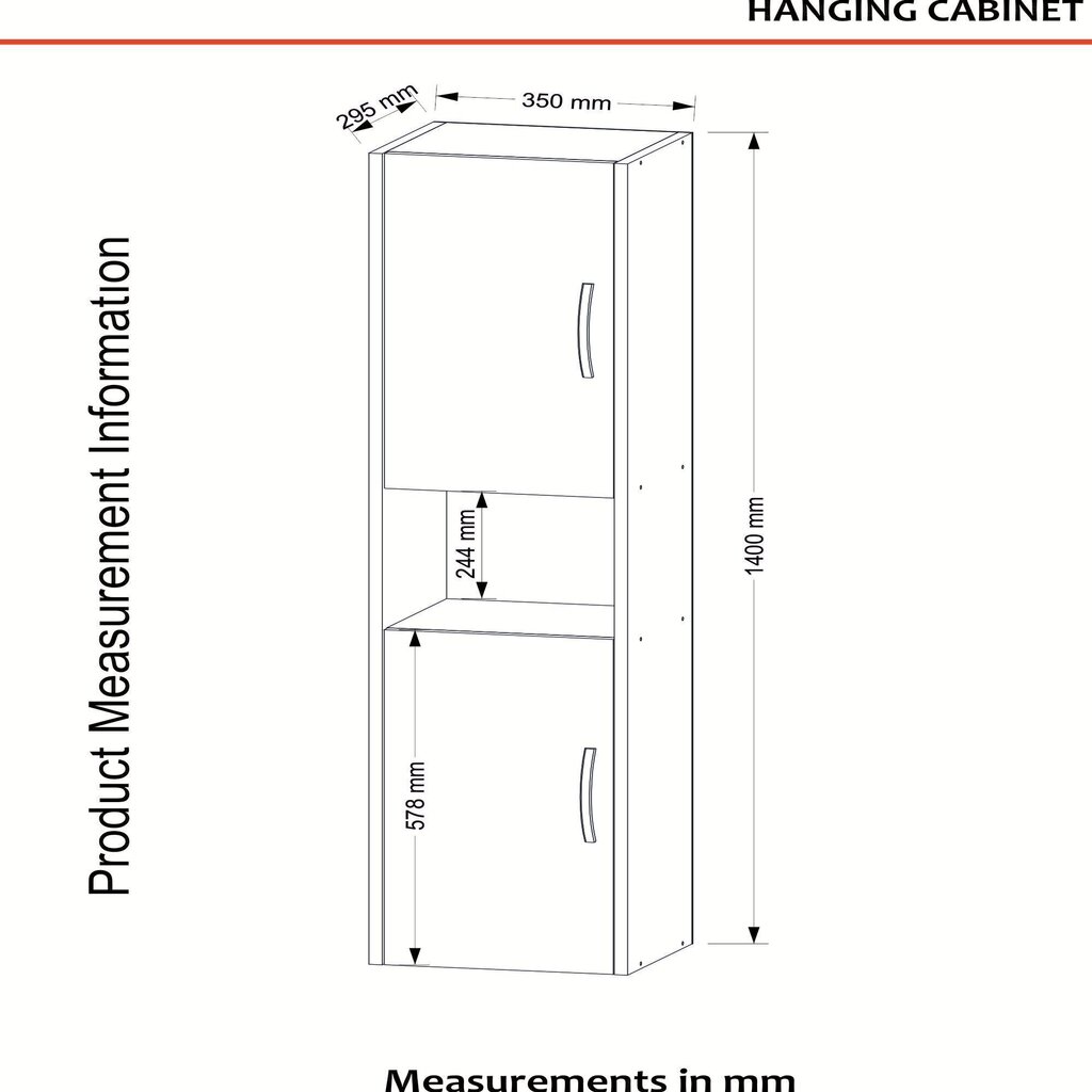 Vannitoakapp Kalune Design Asma, valge hind ja info | Vannitoakapid | kaup24.ee