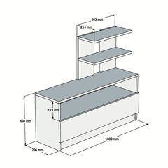 Шкафчик для обуви Kalune Design Airy, коричневый цена и информация | Полки для обуви, банкетки | kaup24.ee