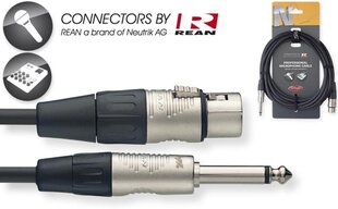 Stagg XLR/f - 6.35mm Jack TS, 6m цена и информация | Кабели и провода | kaup24.ee