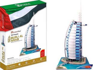 CubicFun 3D pusle "The Burj al-Arab Hotel", 101 tk цена и информация | Пазлы | kaup24.ee