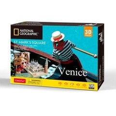 3D головоломка CubicFun "National Geographic Venice ST Mark's Square",107 д. цена и информация | Пазлы | kaup24.ee