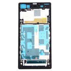 Must Esikorpus Lcd Raam Bez Plate Ühildub Sony Xperia Z1 Blackiga hind ja info | Telefoni kaaned, ümbrised | kaup24.ee