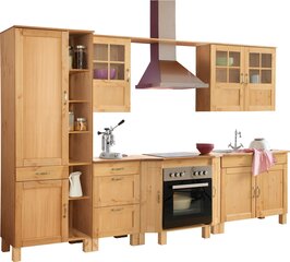 6-osaline köögimööbli komplekt Notio Living Dennis, helepruun hind ja info | Köögimööbli komplektid | kaup24.ee