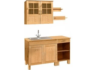 Набор мебели для кухни из 5 частей Notio Living Dennis 60, светло-коричневый цена и информация | Кухонные гарнитуры | kaup24.ee