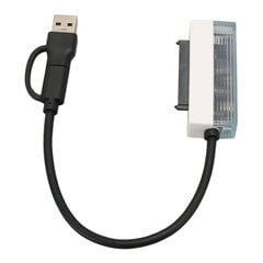 Кабель-адаптер USB-SATA, скорость передачи данных 6 Гбит/с, тип C, USB2.0, адаптер жесткого диска SATA 3,0-2,5 дюйма цена и информация | USB накопители | kaup24.ee