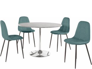 Комплект мебели Notio Living Terri/Lamar, серый/синий цена и информация | Комплекты мебели для столовой | kaup24.ee
