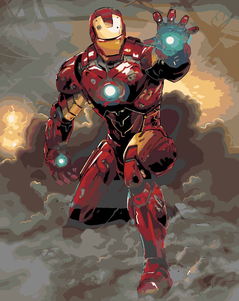 Maalimiskomplekt numbrite järgi Iron Man 3 40x50 hind ja info | Maalid numbri järgi | kaup24.ee