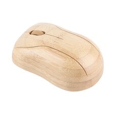 Arvuti juhtmeta seadmed 2,4 GHz traadita ühendusega Plug and Play Bamboo Wood arvutijuhtimisseadmed kontorihiire jaoks hind ja info | Klaviatuurid | kaup24.ee