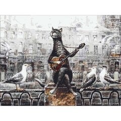 Набор для рисования «Поющий кот» 40x50 цена и информация | Живопись по номерам | kaup24.ee