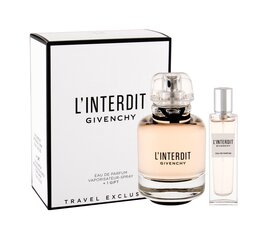 Komplekt Givenchy L'Interdit: EDP naistele 80 ml + EDP naistele 15 ml hind ja info | Naiste parfüümid | kaup24.ee