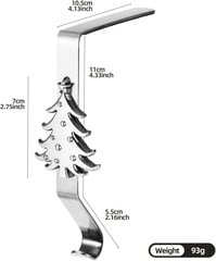 Sukahoidjad mantel 4 komplekti, jõulusukkade hoidjad kaminale põhjapõdrale lumehelbele lumememmele jõulupuu mantel konksud riidepuu jõuluvaru цена и информация | Рождественские украшения | kaup24.ee