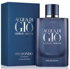 Парфюмированная вода Giorgio Armani Acqua Di Gio Profondo EDP для мужчин, 125 мл цена и информация | Мужские духи | kaup24.ee