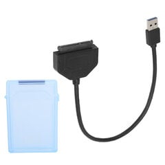 2.5-дюймовый адаптер SATA USB 3.0 SSD HDD жесткий диск кабель компьютерные аксессуары защитный бокс (синий) цена и информация | Охлаждающие подставки и другие принадлежности | kaup24.ee