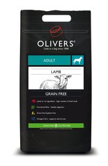 Сухой корм Oliver's adult dog lamb grain free M, 4 кг цена и информация |  Сухой корм для собак | kaup24.ee