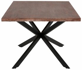 Обеденный стол Notio Living Adrian 200, темно-коричневый/черный цена и информация | Кухонные и обеденные столы | kaup24.ee