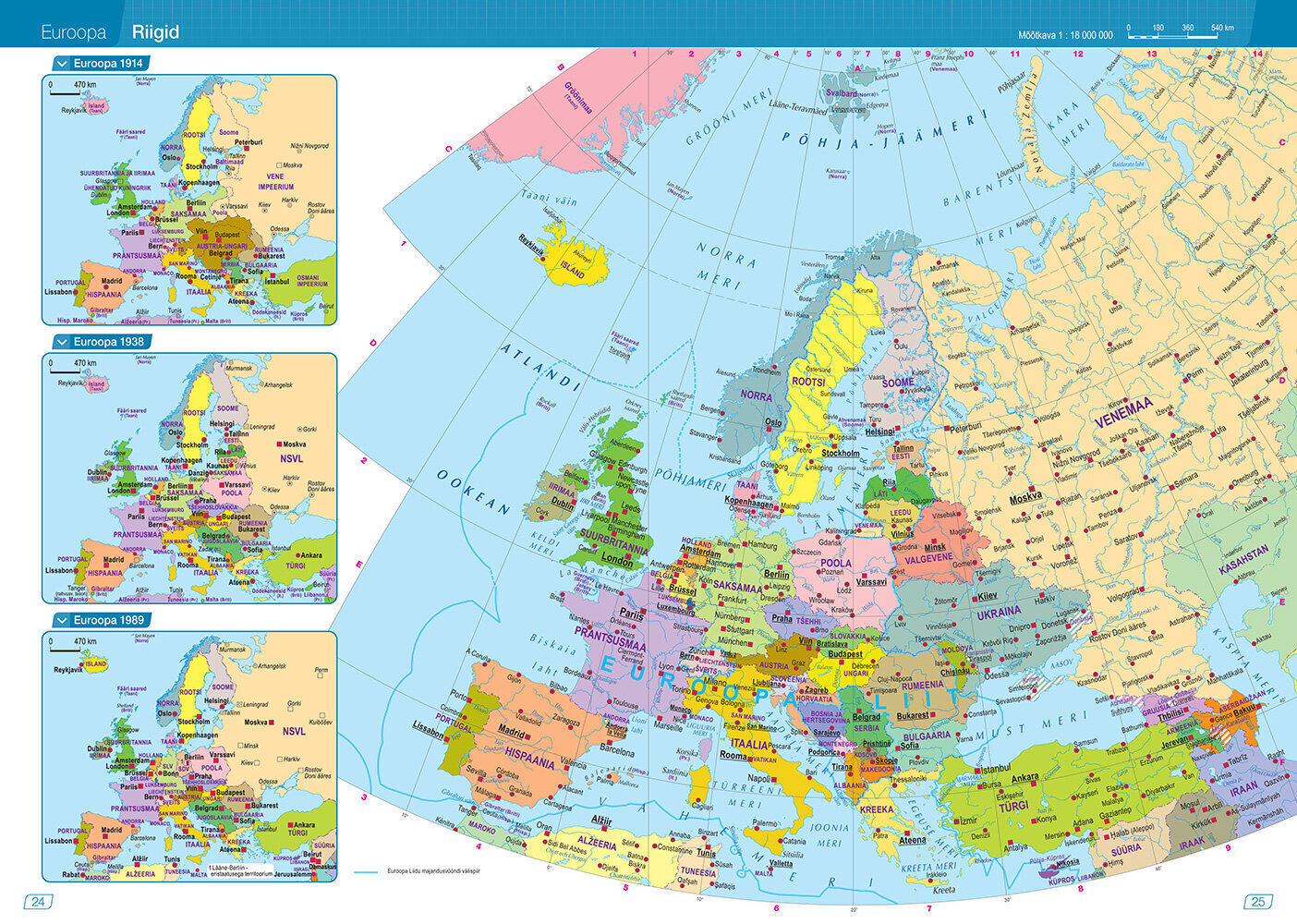 Uus maailma atlas 2023 hind ja info | Reisiraamatud, reisijuhid | kaup24.ee