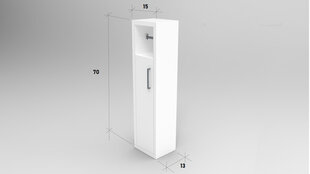 Шкафчик для ванной Kalune Design Star, цвета дуба цена и информация | Шкафчики для ванной | kaup24.ee
