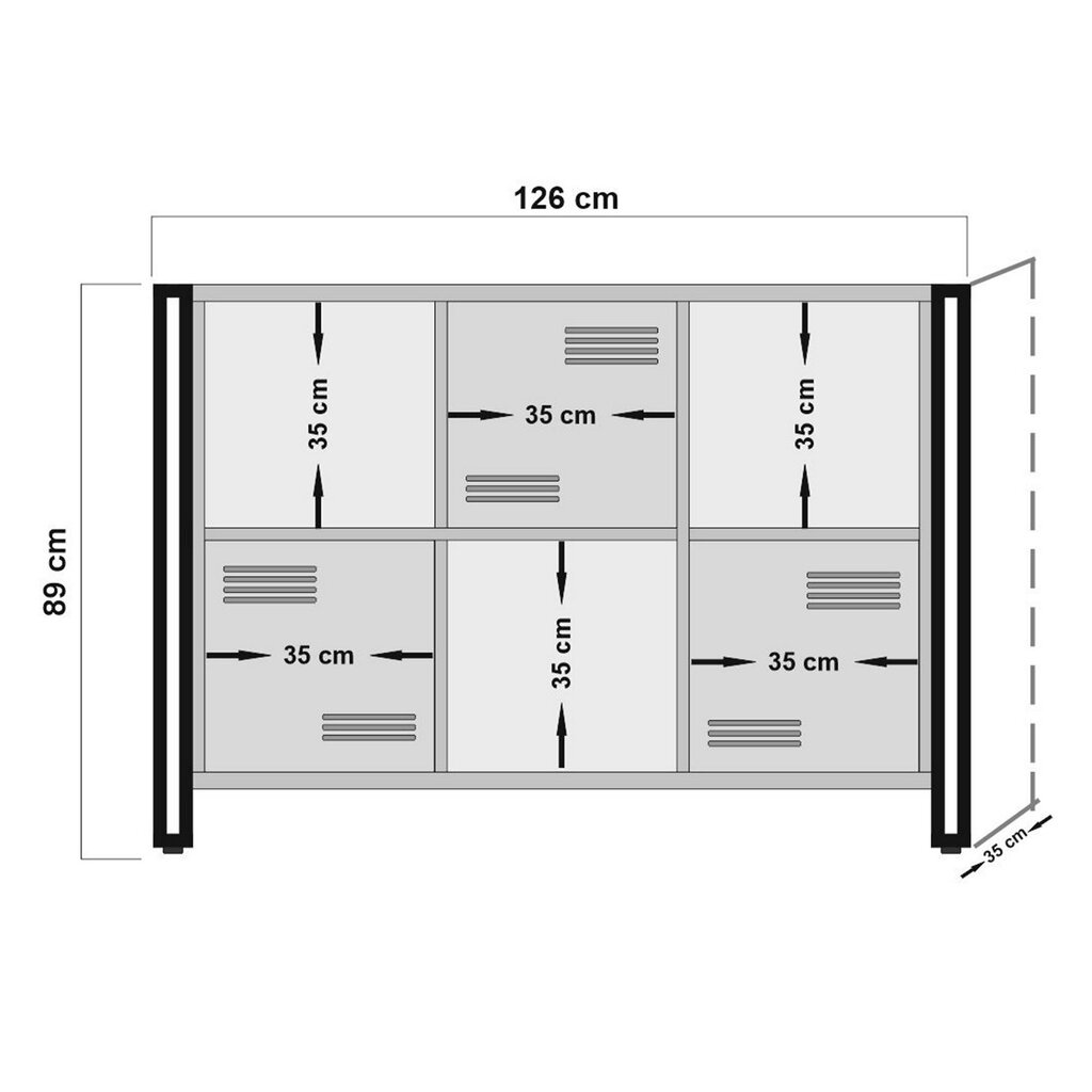 Eraldiseisev riiul Kalune Design Cosmo, pruun/must hind ja info | Riiulid | kaup24.ee