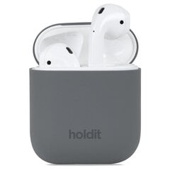 hoidis AirPods 1/2 Shell Silicone Space Grey цена и информация | Аксессуары для наушников | kaup24.ee