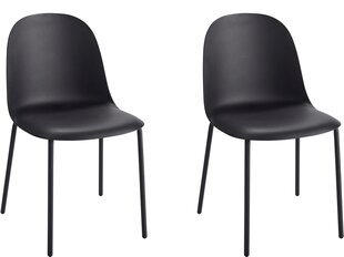 Комплект из 2-х стульев Notio Living Bran, черный цена и информация | Стулья для кухни и столовой | kaup24.ee