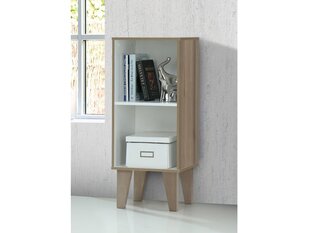 Книжная полка Notio Living Roy, 33x79 см, белая/коричневая цена и информация | Полки | kaup24.ee