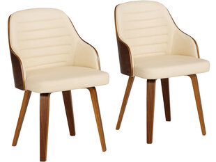 Комплект из 2-х стульев Notio Living Dustin, кремовый цена и информация | Стулья для кухни и столовой | kaup24.ee