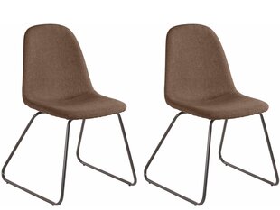 2-tooli komplekt Notio Living Colombo, pruun hind ja info | Söögilaua toolid, köögitoolid | kaup24.ee