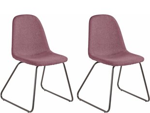 2-tooli komplekt Notio Living Colombo, roosa hind ja info | Söögitoolid, baaritoolid | kaup24.ee