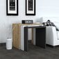 3 kohvilaua komplekt Kalune Design Gul, pruun/valge/hall hind ja info | Diivanilauad | kaup24.ee