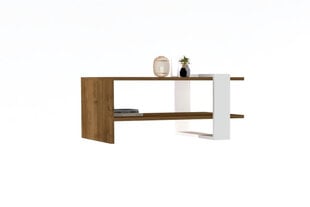 Журнальный столик Kalune Design Gaye, коричневый/белый цена и информация | Журнальные столики | kaup24.ee