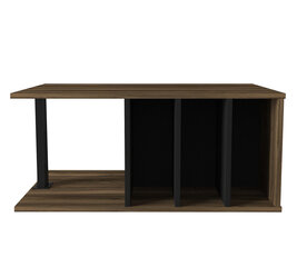 Журнальный столик Kalune Design Hilda, коричневый/черный цена и информация | Журнальные столики | kaup24.ee