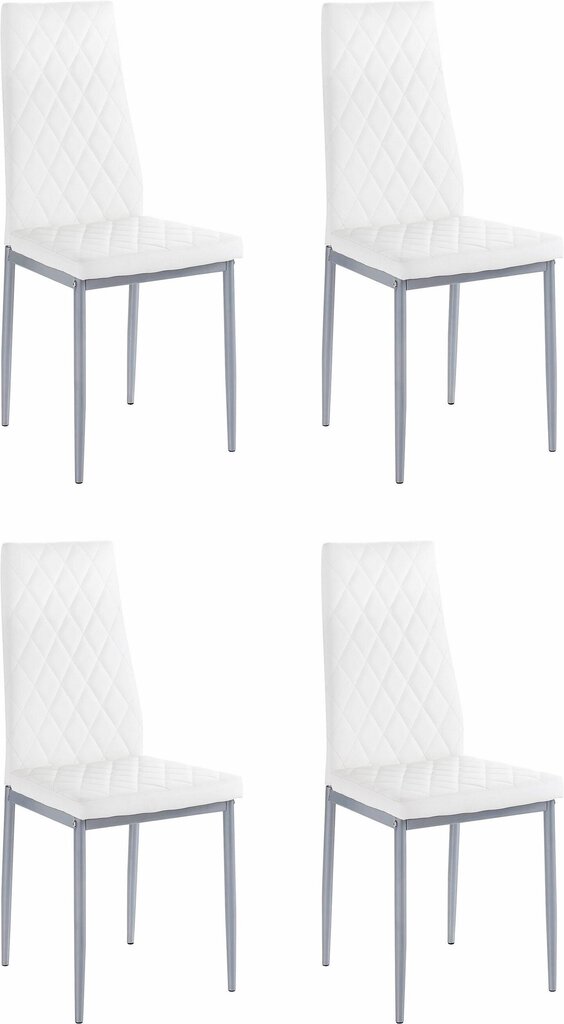 4-tooli komplekt Notio Living Barak, valge hind ja info | Söögilaua toolid, köögitoolid | kaup24.ee