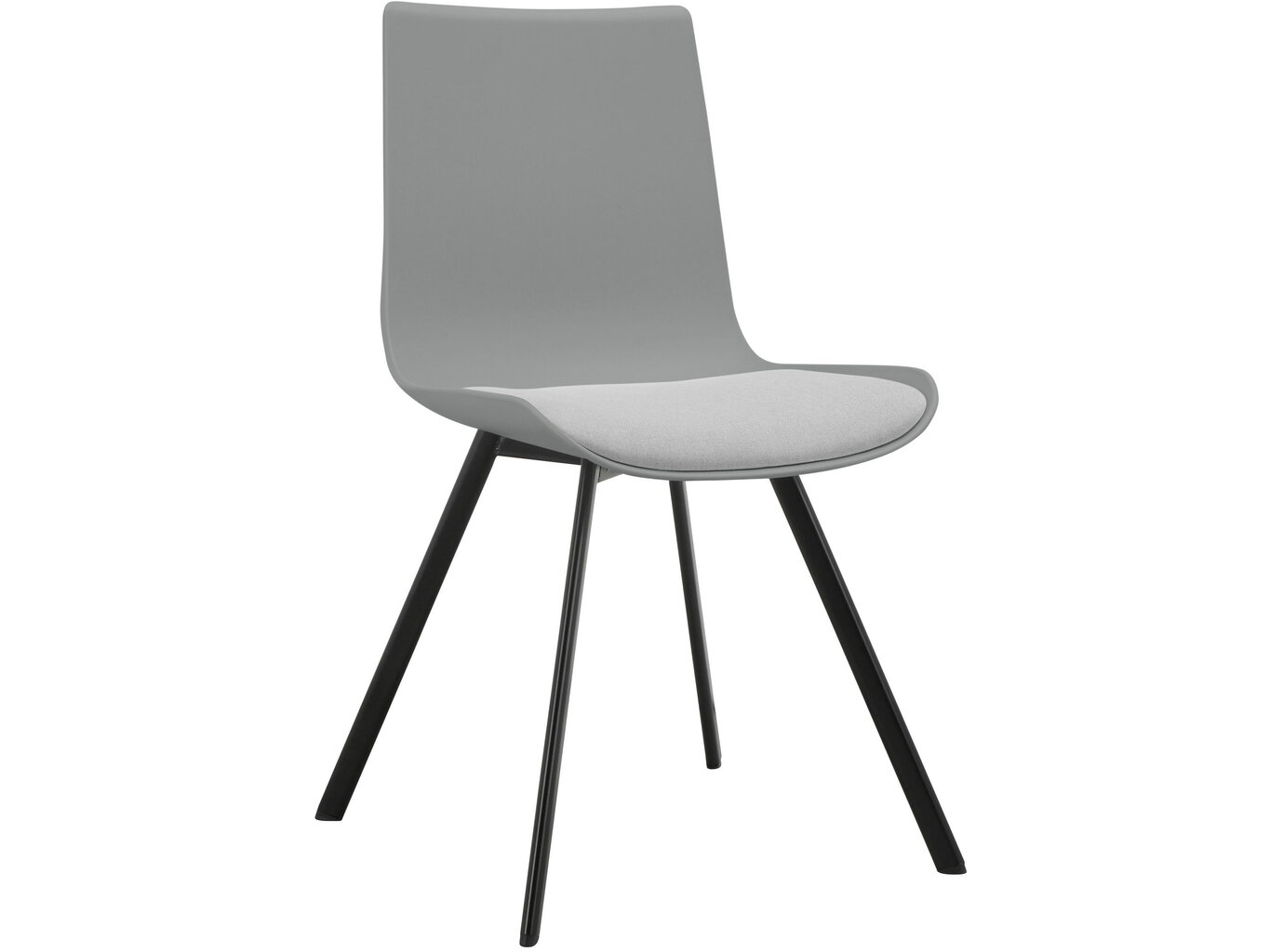 2-tooli komplekt Notio Living Lala, hall цена и информация | Söögilaua toolid, köögitoolid | kaup24.ee