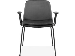 Комплект из 2-х стульев с подлокотниками Notio Living Heino, серый/черный цена и информация | Стулья для кухни и столовой | kaup24.ee