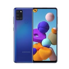 Samsung Galaxy A21s, 32 GB, Dual SIM, Blue цена и информация | Мобильные телефоны | kaup24.ee