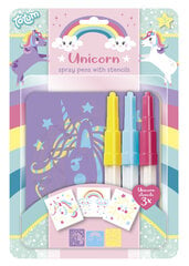 Набор для творческого рисования TOTUM Unicorn Spray Pens, 071018 цена и информация | Принадлежности для рисования, лепки | kaup24.ee