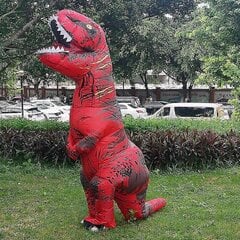 Täispuhutav dinosauruse kostüümide komplekt, kleit Tyrannosaurus Rex Anime Party Cosplay karnevali jõulude Halloweeni kostüüm meestele ja naistele täiskasvanutele ja lastele hind ja info | Karnevali kostüümid | kaup24.ee