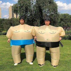 Halloweeni Cosplay kostüümid Blow Up Sumo Fighter Täispuhutavad kostüümid Jõulumaadluspeo Rollimäng Täiskasvanutele riietumine цена и информация | Карнавальные костюмы | kaup24.ee