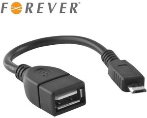 Адаптер Forever Micro USB OTG Host с Micro USB Male на USB Type A (EU Blister) цена и информация | Forever Aксессуары для компьютеров | kaup24.ee