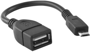 Адаптер Forever Micro USB OTG Host с Micro USB Male на USB Type A (EU Blister) цена и информация | Адаптер Aten Video Splitter 2 port 450MHz | kaup24.ee